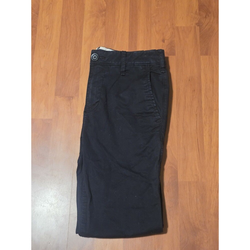 Hollister Men’s Skinny Chino Pants Epic Flex Black Size 28x30 Stretch Slim Fit
